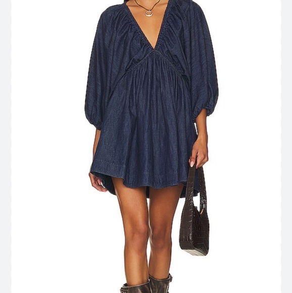 Free People Dresses & Skirts - Free People Portia Denim Mini Dress, Sz. L.